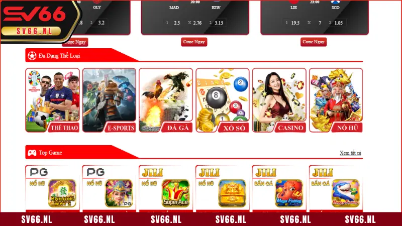 Khám phá game hot tại SV66