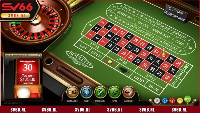 Roulette tại SV66 nhanh chóng phổ rộng trên toàn thế giới